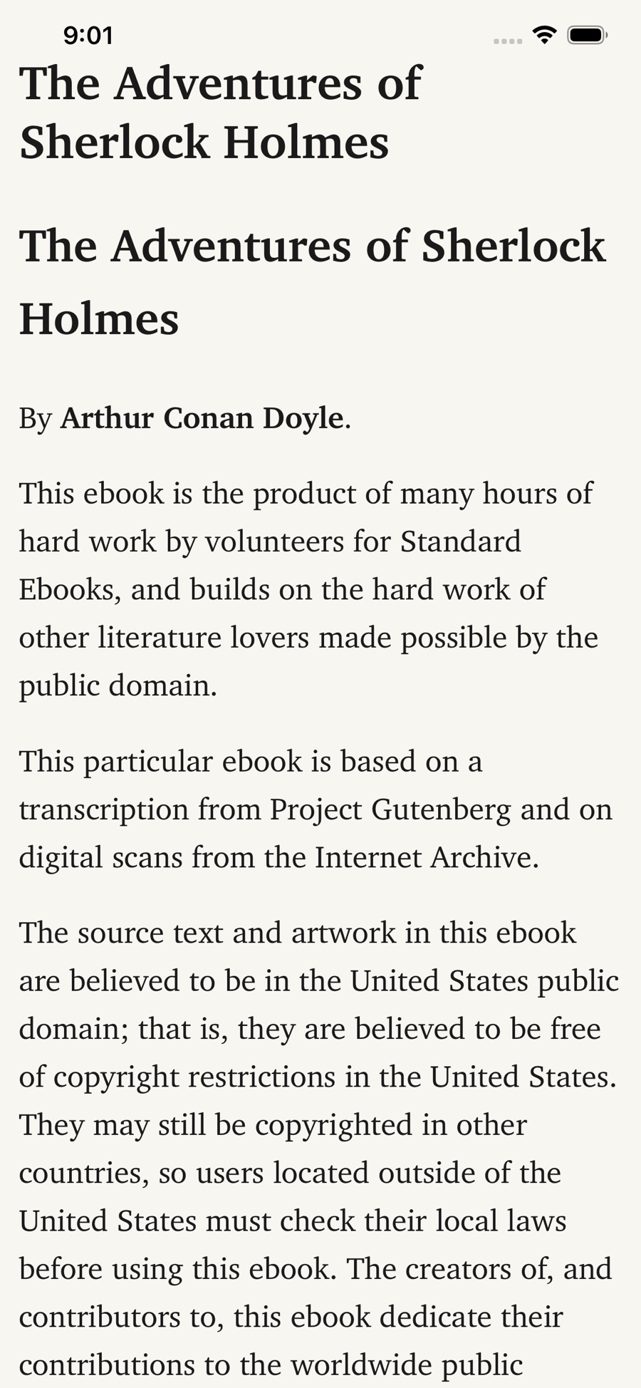 LinkBook saved link screen on iPhone showing Open in Reader for distraction-free reading