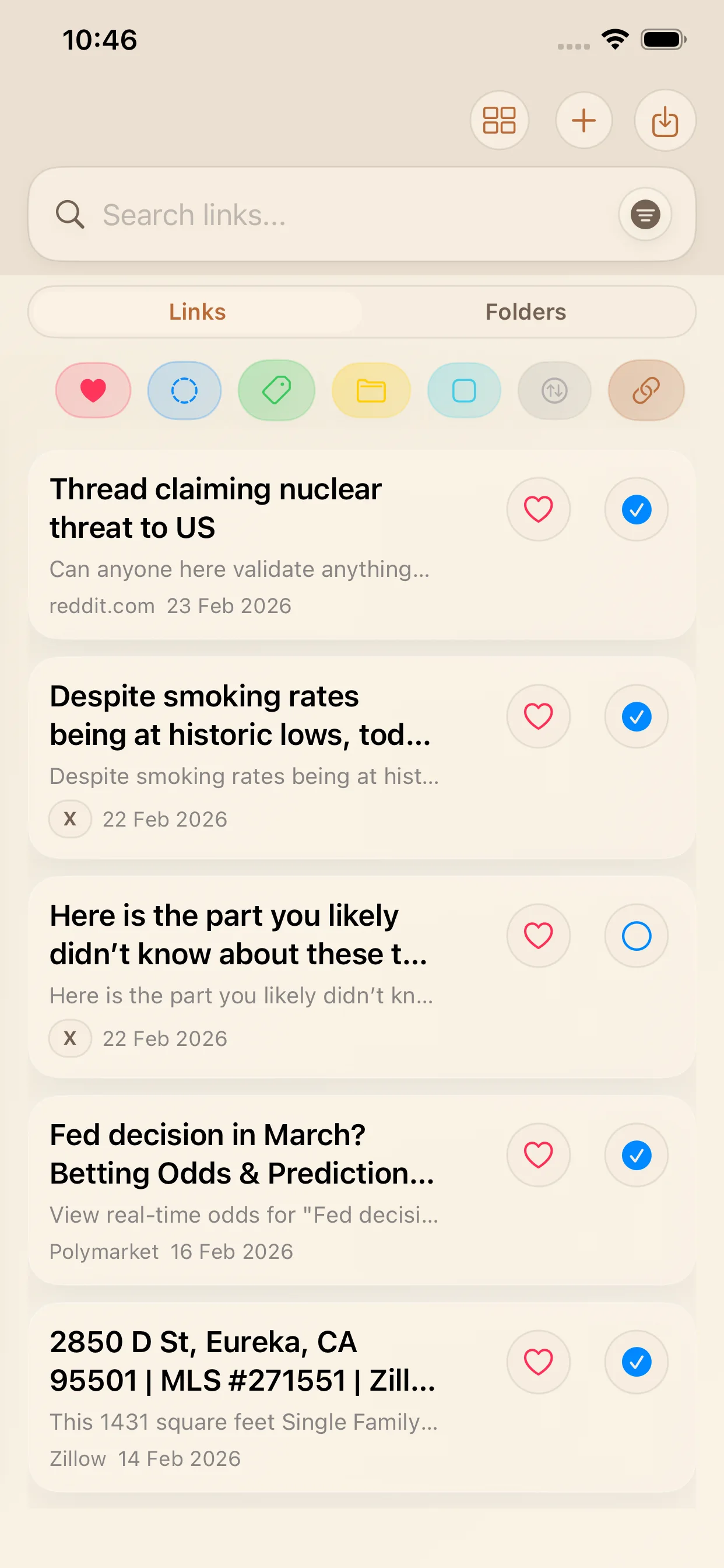 LinkBook display settings with options for layout behavior and Smart Card visibility in main cards.